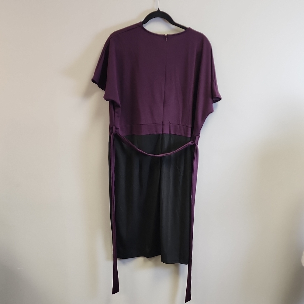 Grace Karin Asymmetrical Purple and Black Dress - Picture 3 of 4